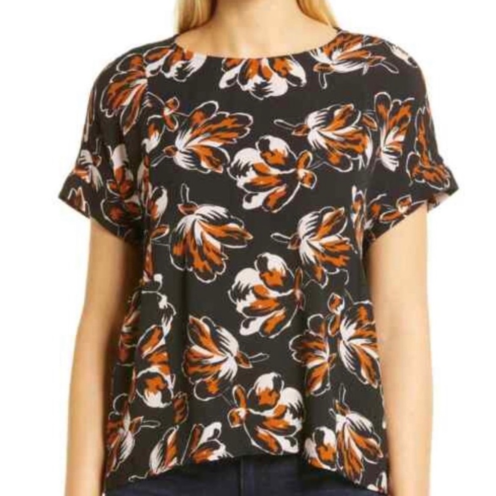 Madewell Floral blouse